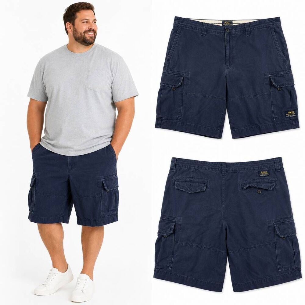 Polo Ralph Lauren Cargo Shorts Navy Men's 48B Cotton